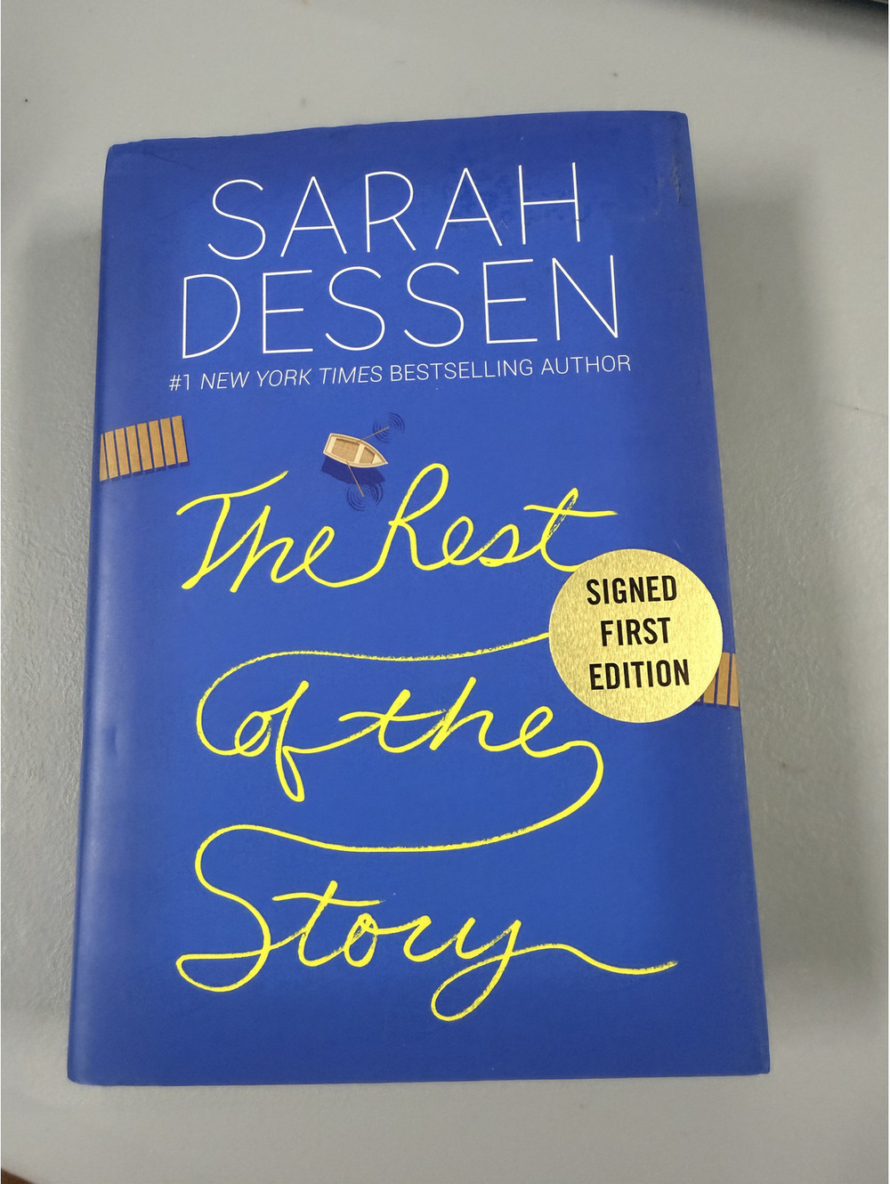 The Rest of the Story Sarah Dessen Signed 1st Edition 2019 Hardcover DJ YA Novel